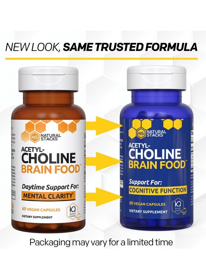 Natural Stacks Acetylcholine Brain Food - Acetyl L-Carnitine & Alpha GPC Supplement - Supports Production of Acetylcholine - Neurotransmitter Supplement for Cognitive Function - 60 Capsules - Image 3