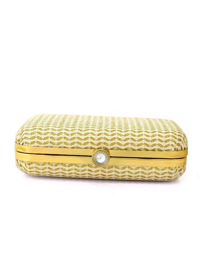 Women's Rhinestone Evening Bag Glitter Clutch Purses Party Handbags with Chain Sparkle White - Image 5