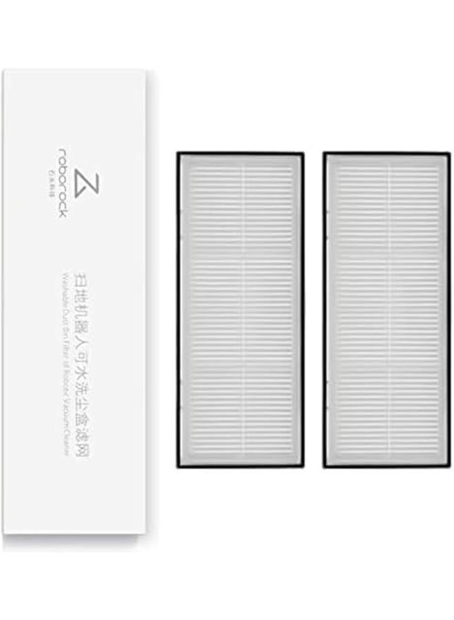 roborock Original Replacement HEPA Filters, Washable Dustbin Filters for Roborock Vacuum Cleaners, High-Efficiency Dust & Allergen Capture, Pack of 2 - Image 1
