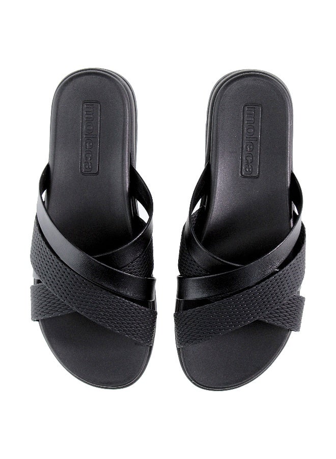 موليكا صندل مسطح سيداتي مسطحة أسود من موليكا | صنع في البرازيل - Image 3