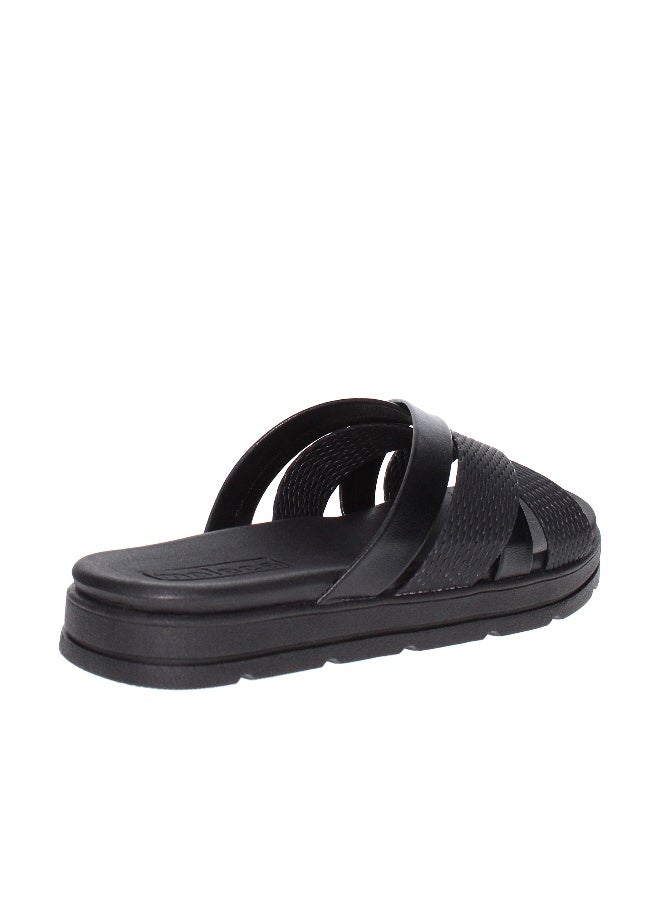 موليكا صندل مسطح سيداتي مسطحة أسود من موليكا | صنع في البرازيل - Image 1