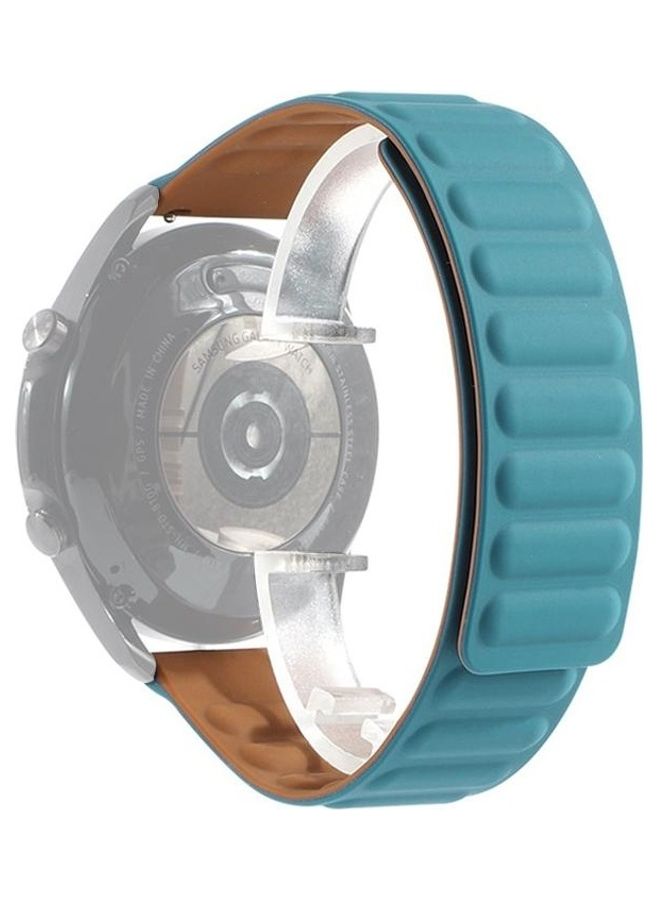 Silicone Magnetic Replacement Strap Watchband For Huawei Watch 3/3 Pro Cape Blue - Image 1