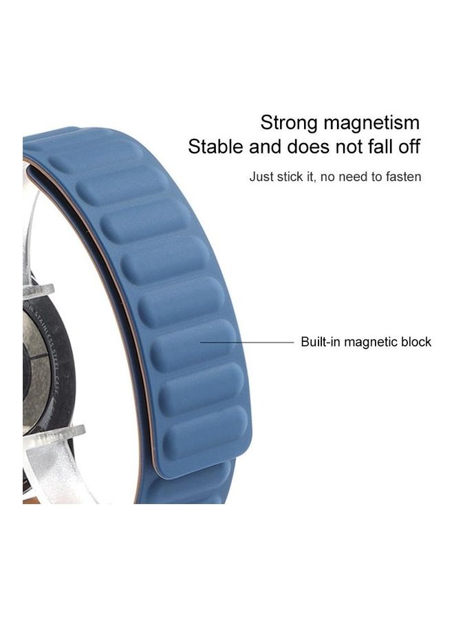 Silicone Magnetic Replacement Strap Watchband For Huawei Watch 3/3 Pro Cape Blue - Image 3