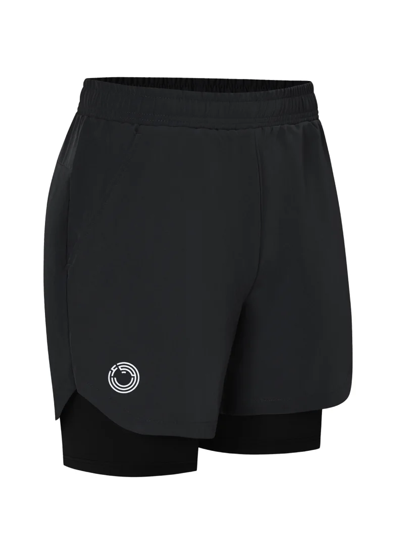 كون.يوغا Double Layer Shorts