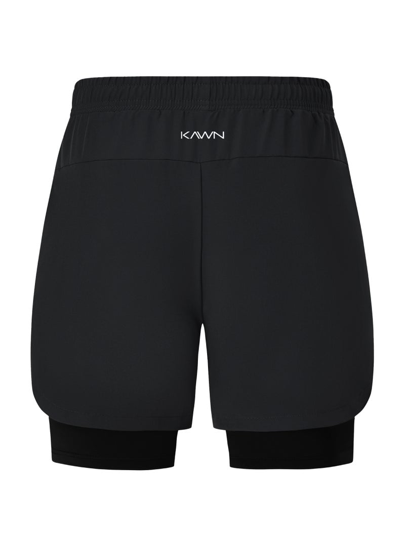KAWN.YOGA Double Layer Shorts - Image 3