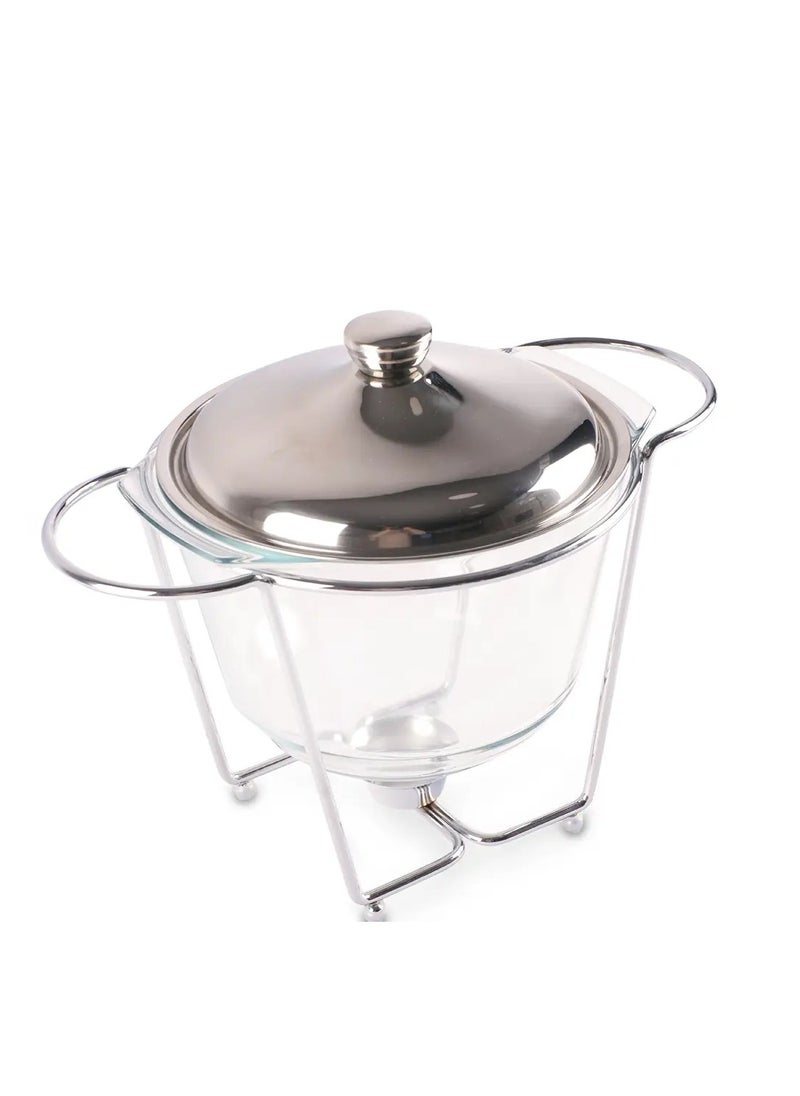 MARS Q Buffet warmer, food warmer with ladle and stand, elegant and attractive design, 4 litres  - Image 4
