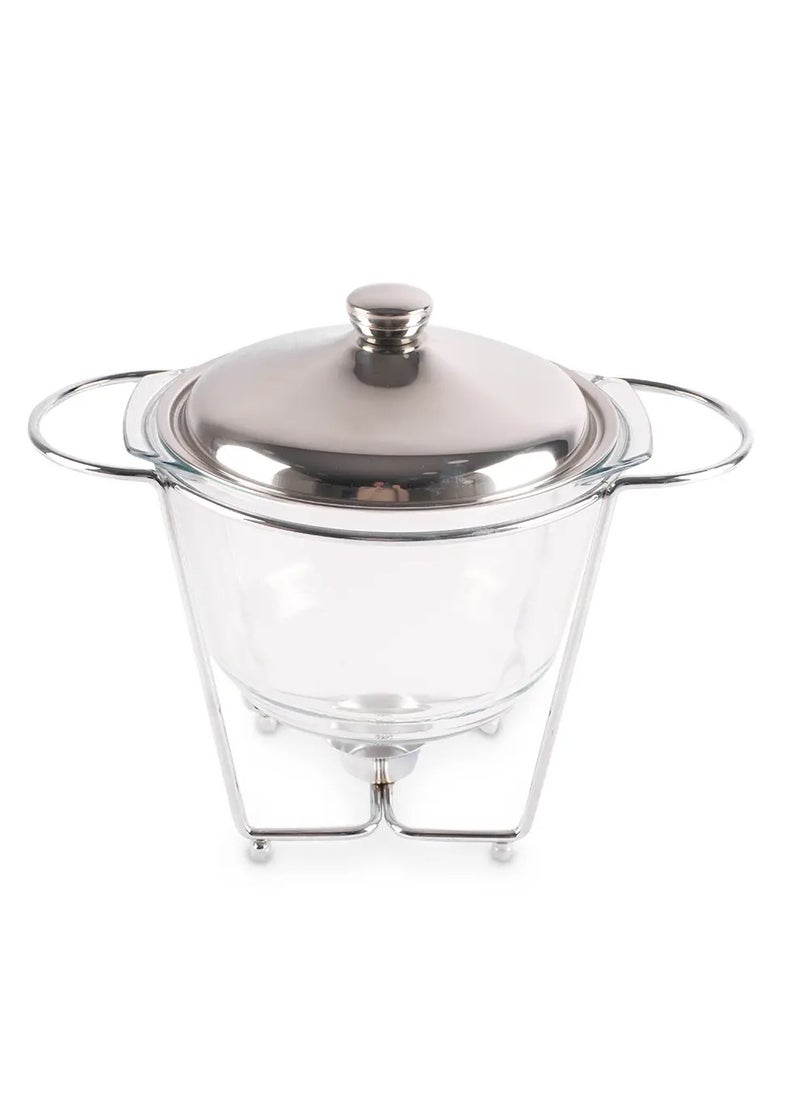 MARS Q Buffet warmer, food warmer with ladle and stand, elegant and attractive design, 4 litres  - Image 3