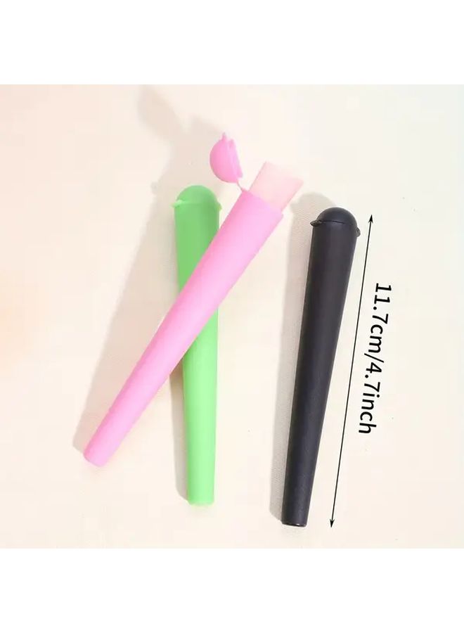 10pcs Light Pink Pre Rolled Tube Holders Durable Plastic Cylinders Sealed Portable - Image 3