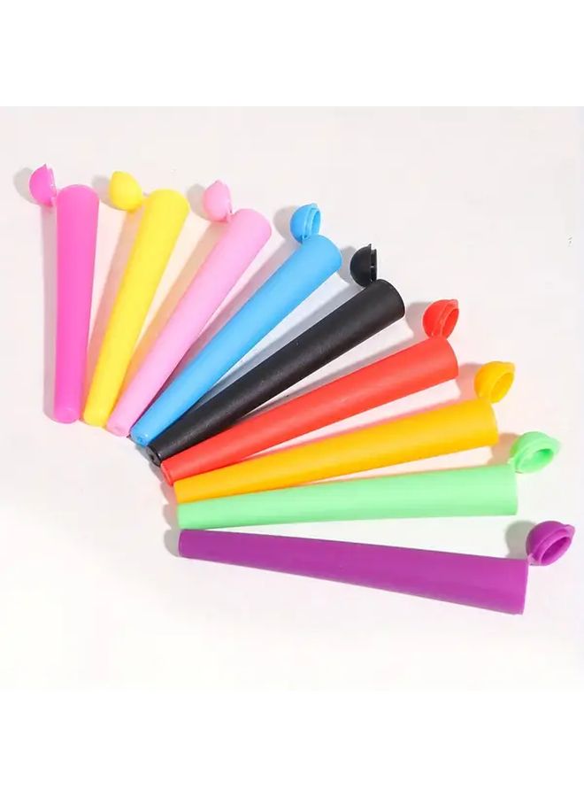 10pcs Light Pink Pre Rolled Tube Holders Durable Plastic Cylinders Sealed Portable - Image 2