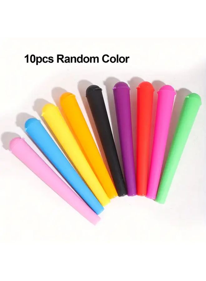 10pcs Light Pink Pre Rolled Tube Holders Durable Plastic Cylinders Sealed Portable - Image 1