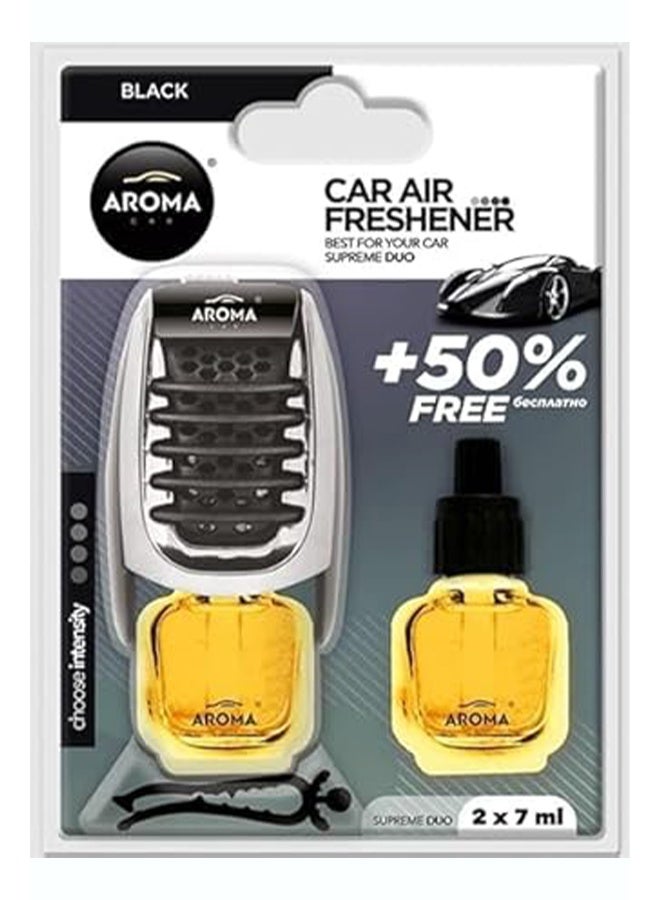 أروما اروما معطر التكييف سوبريم ديو 2 * 7مل بلاك - Image 1