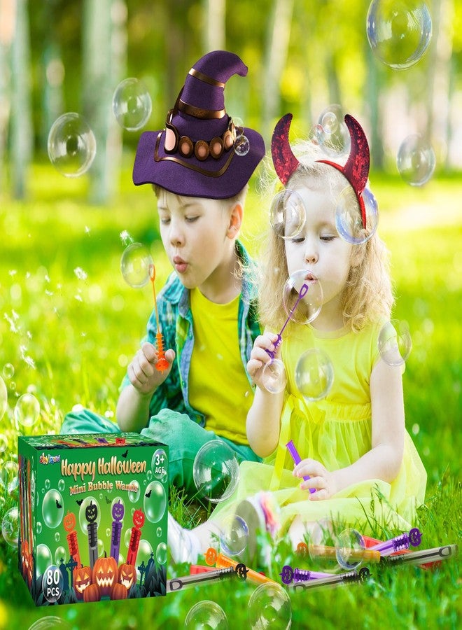 ShyLizard 80PCS Halloween Party Favor, Bubble Wands for Kids, Trick or Treat Toys, Goodies Bag Fillers, Pinata Fillers, Mini Bubble Wands for Party - Image 5