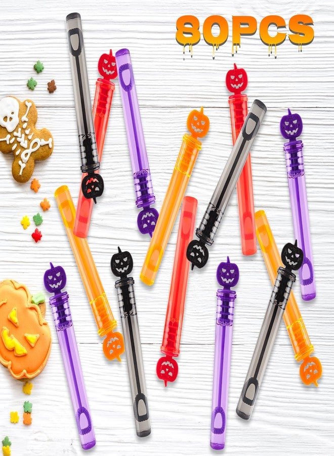 ShyLizard 80PCS Halloween Party Favor, Bubble Wands for Kids, Trick or Treat Toys, Goodies Bag Fillers, Pinata Fillers, Mini Bubble Wands for Party - Image 2