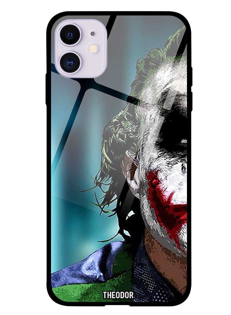 Theodor Protective Tempered Glass Case Cover IPHONE 12 6.1  Joke_r Half face - Image 1