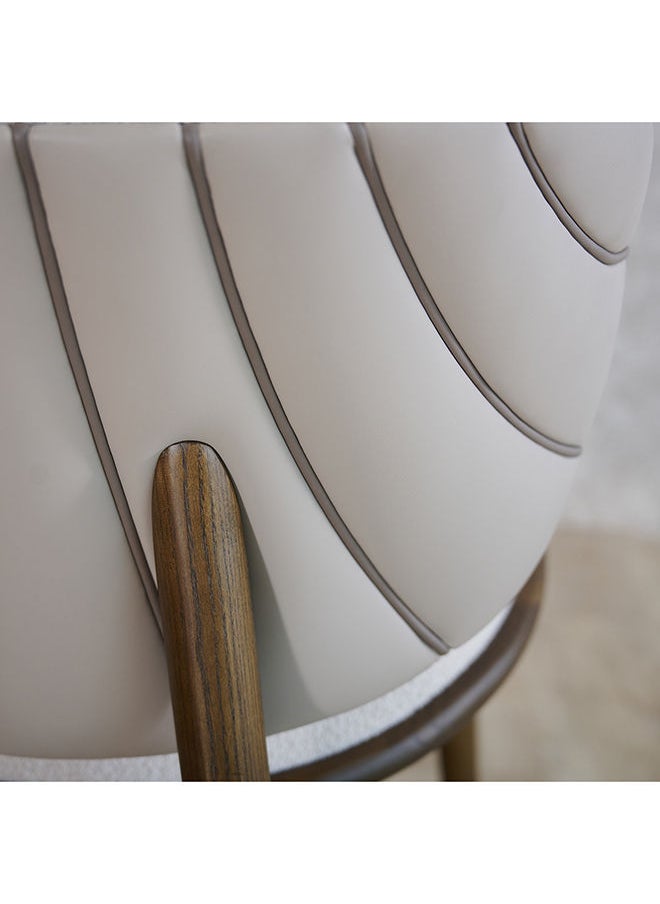 AL HUZAIFA FURNITURE - Twister Dining Chair Upholstered Ash Solid Wood - Image 1