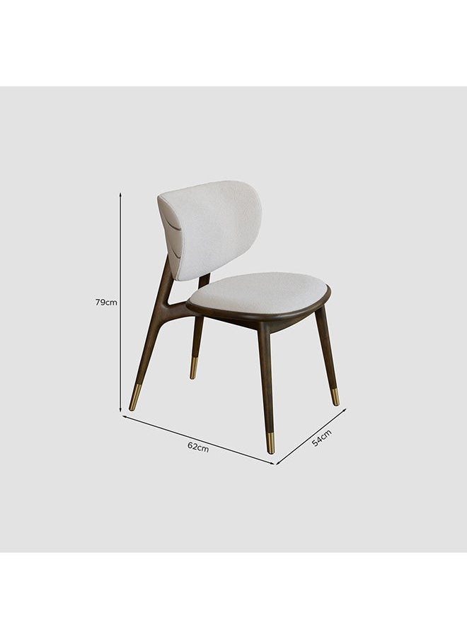 AL HUZAIFA FURNITURE - Twister Dining Chair Upholstered Ash Solid Wood - Image 1