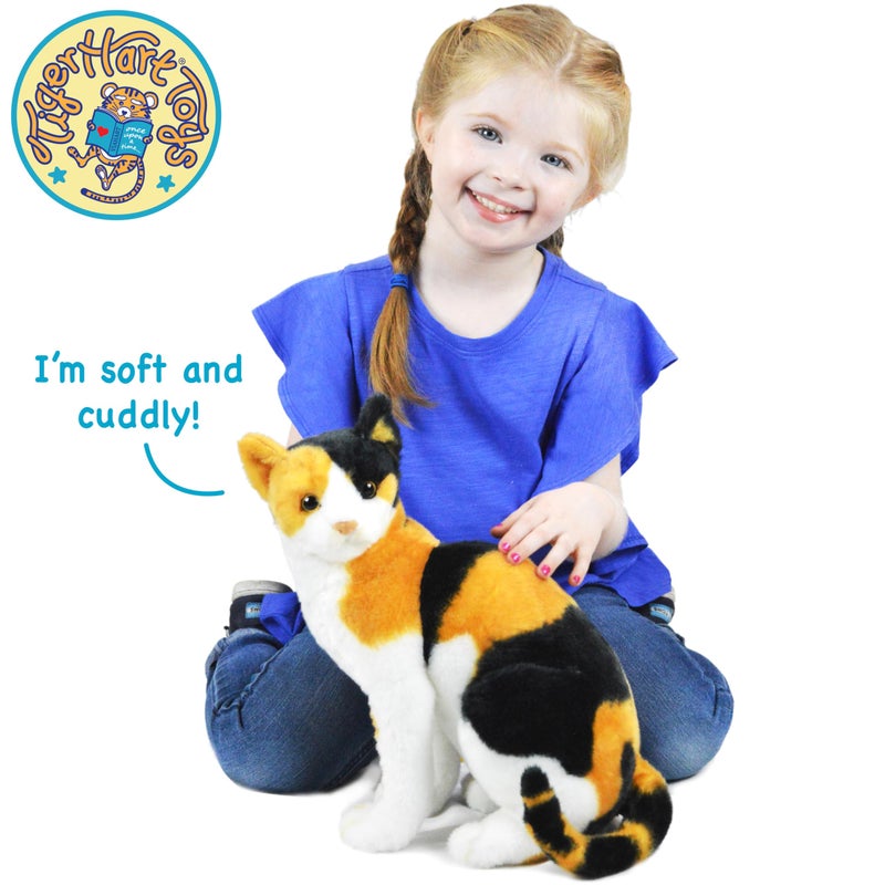 TigerHart Catalina The Calico Cat - 13 Inch Stuffed Animal Plush - Image 2