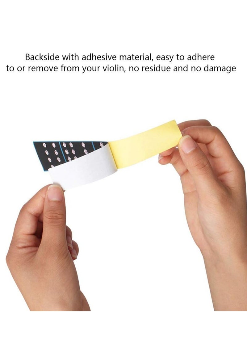 مايك ميوزيك ملصق الكمان، 1/4 ملصق نوتات الكمان، ملصق لوحة أصابع الكمان القابل للإزالة لممارسة المبتدئين، دليل أصابع الكمان، ملصقات إكسسوارات الكمان - Image 3