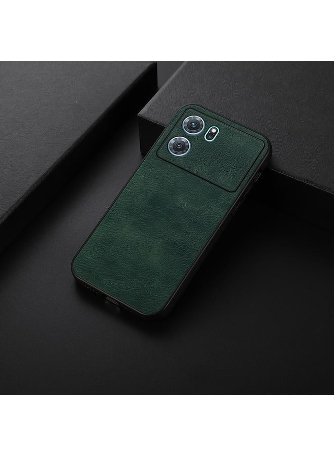 erorex Case For OPPO K10 5G Accurate Hole Two-color Litchi Texture PU Phone Case - Image 2