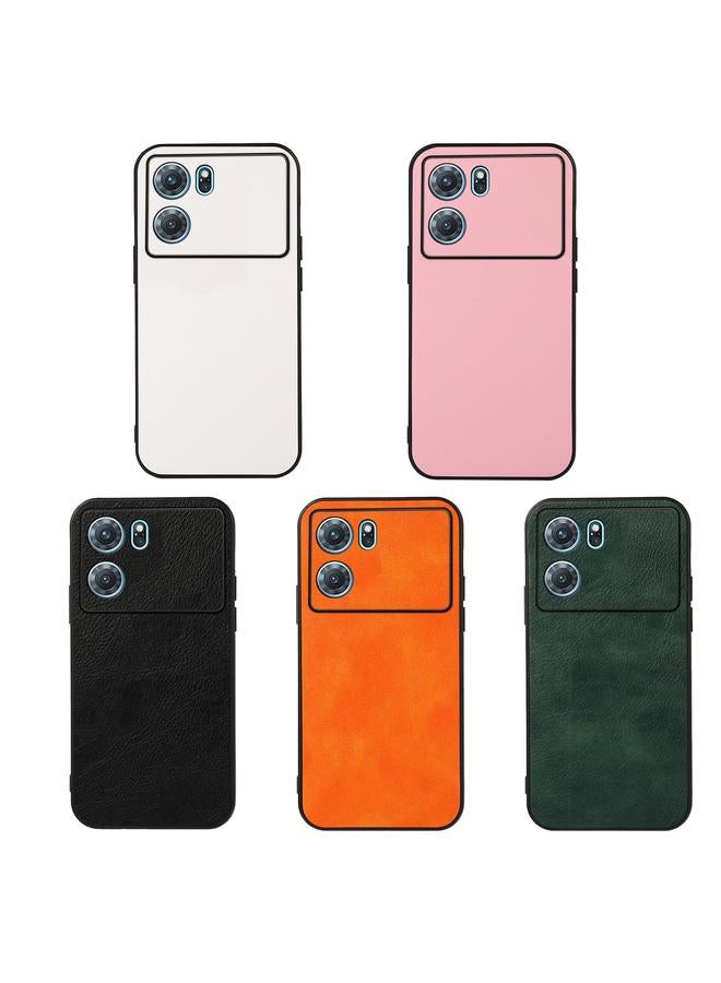 erorex Case For OPPO K10 5G Accurate Hole Two-color Litchi Texture PU Phone Case - Image 4