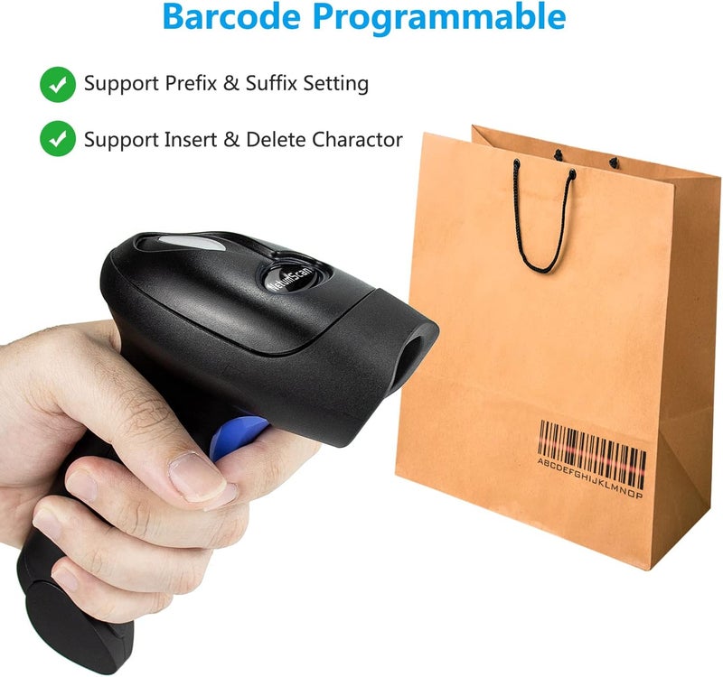 NetumScan Bluetooth 1D Bar Code Scanner, 3 in 1 Automatic Wireless Barcode Scanner Handheld USB CCD Barcode Reader for Store, Warehouse POS, Computer, Tablet, iPhone, iPad, Android - Image 4