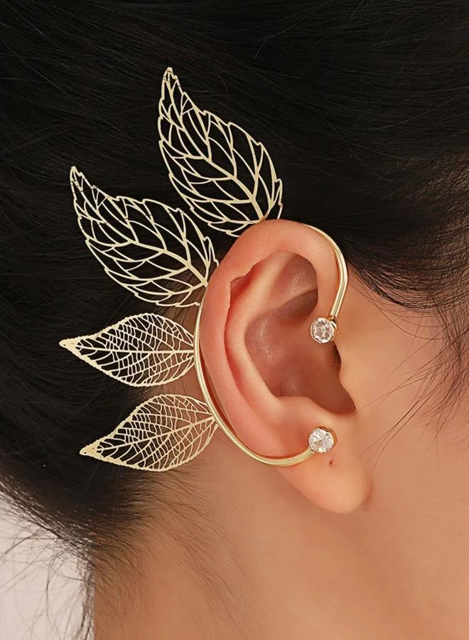 تايك تو Leaf Cuff Earrings