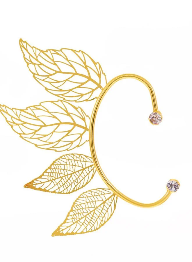 تايك تو Leaf Cuff Earrings