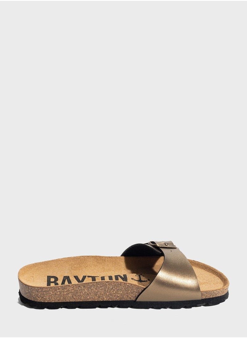 BAYTON Zephyr One Strap Flat Sandals  - Image 1