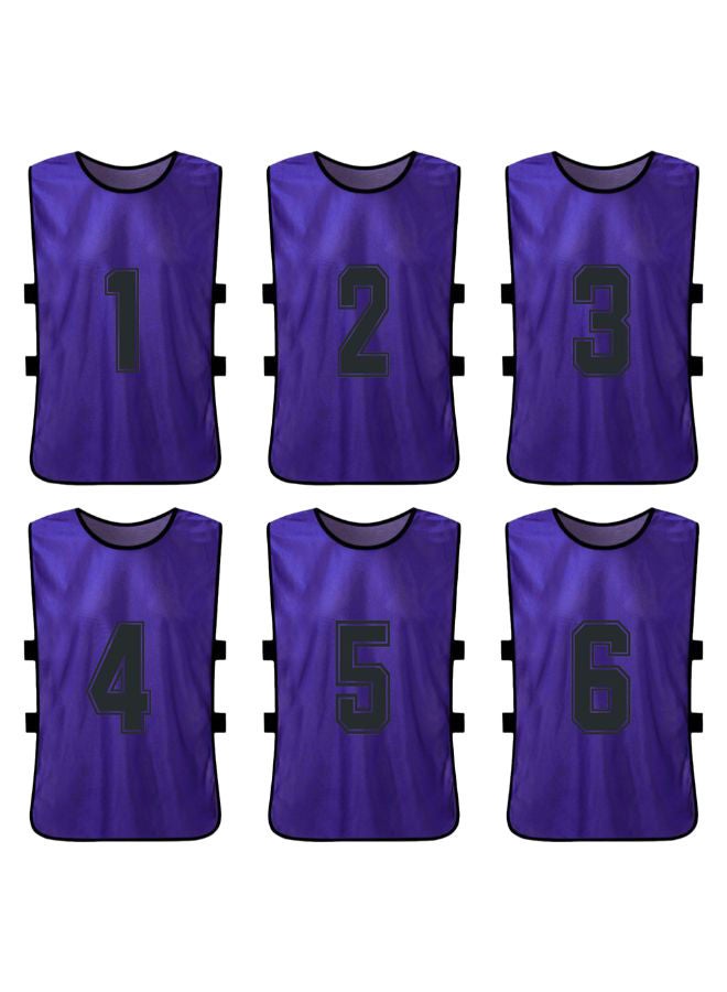 NIBEMINENT 6-Piece Quick Drying Scrimmage Practice Vest Set 32 x 55cm - Image 2