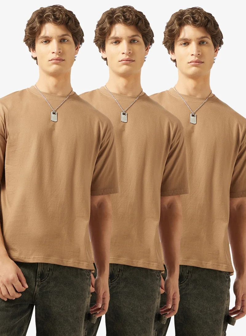 Seventy Five Basics Pack of 3 Oversized T-Shirt