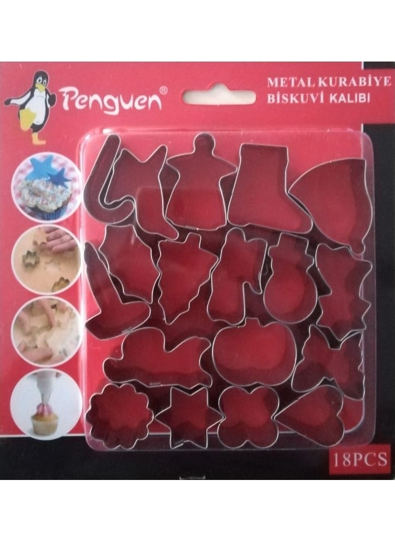 Penguen Penguin Png 1712 Mixed Mix Figured Cookie Mold 18 Pieces  - Image 1