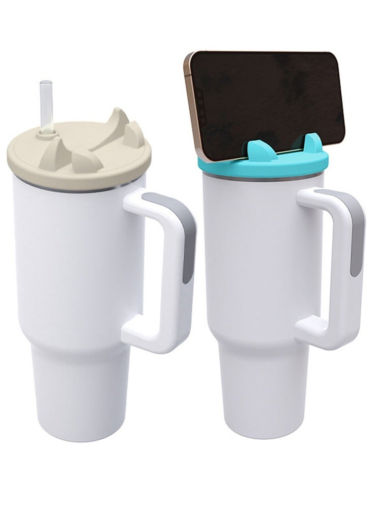 STANLY 40OZ Cute Ears Shape Silicone Lid Leak-proof Sealed Water Cup Phone Holder  - Image 3