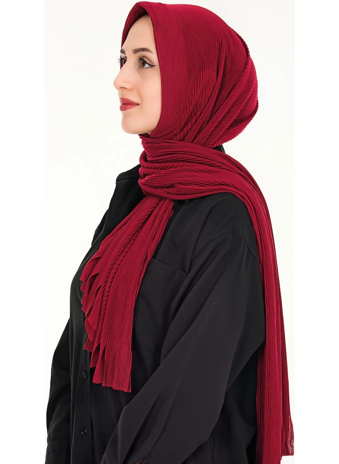 Sensu Hijab Practical Pleated Ready-made Shawl