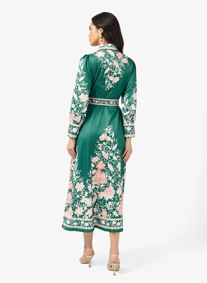 خزانة Abstract Print Dress