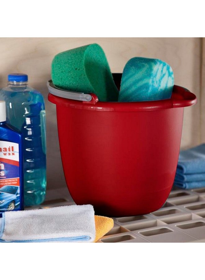 Sterilite Durable Construction BPA-Free Spout Pail Red 10 Quart 11205812 - Image 4