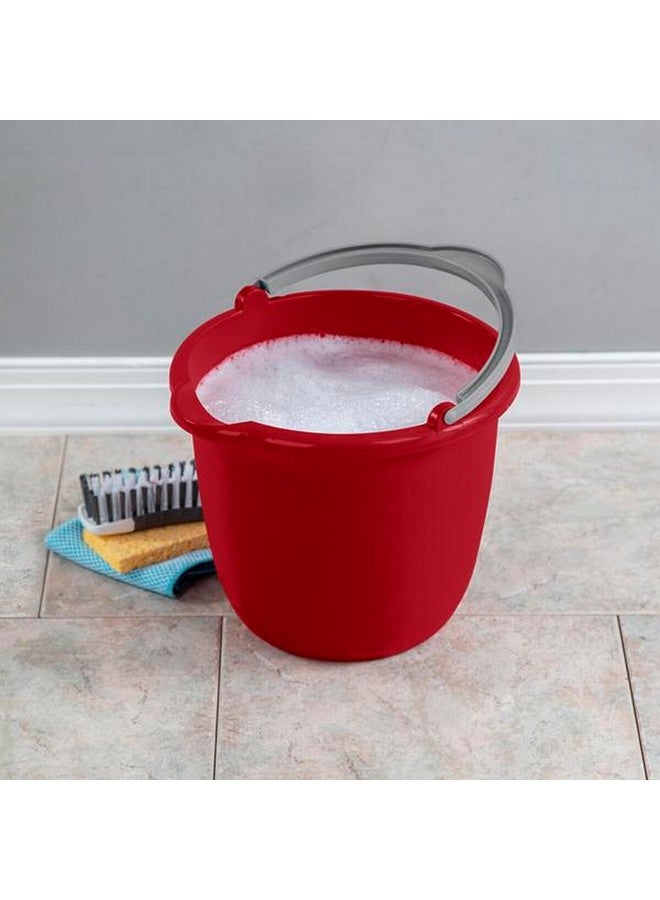 Sterilite Durable Construction BPA-Free Spout Pail Red 10 Quart 11205812 - Image 5