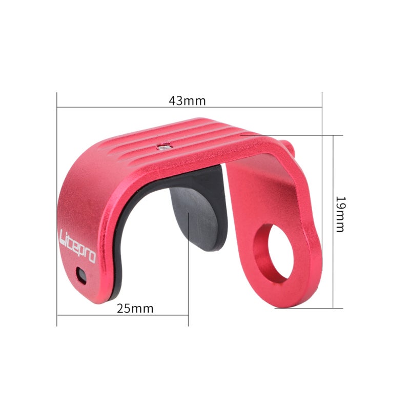 Litepro Folding Bike Modification Accessory Ultralight Aluminum Alloy E-Type Pothook - Easy to Install Bicycle Front Hooks for Cycling - Image 3