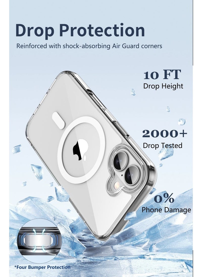 اس-توب جراب شفاف مغناطيسي لهاتف iPhone 17 ، متوافق مع MagSafe، مقاوم للاصفرار والخدوش، حماية فائقة من الصدمات بتصميم أنيق - Image 4