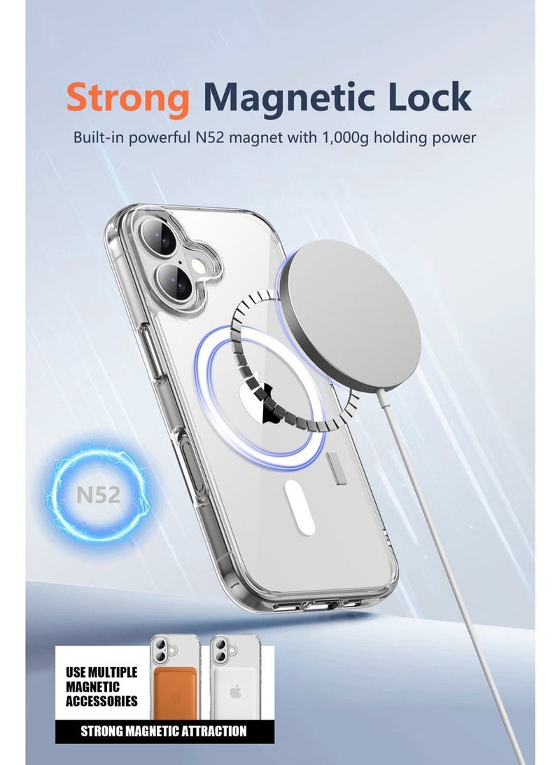 اس-توب جراب شفاف مغناطيسي لهاتف iPhone 17 ، متوافق مع MagSafe، مقاوم للاصفرار والخدوش، حماية فائقة من الصدمات بتصميم أنيق - Image 3