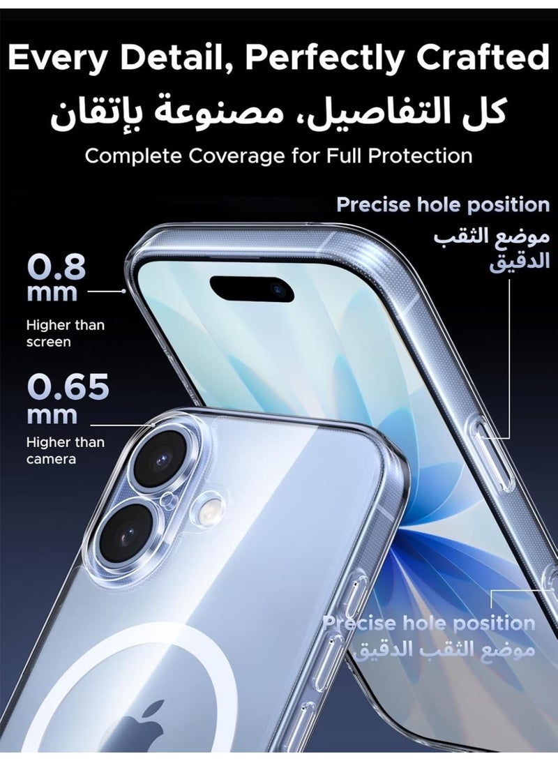 اس-توب جراب شفاف مغناطيسي لهاتف iPhone 17 ، متوافق مع MagSafe، مقاوم للاصفرار والخدوش، حماية فائقة من الصدمات بتصميم أنيق - Image 3
