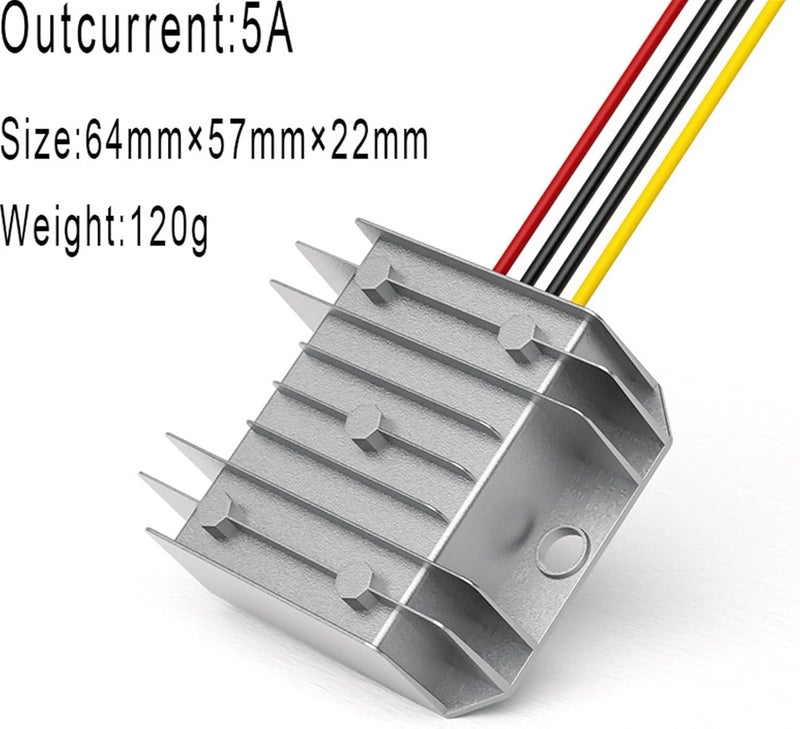 Power Converter 24V to 6V 6.5V Step Down Module 12V to 6V 6.5V Power Converter Power Module Down-Converter(5A,9V-36V_6.5) - Image 2