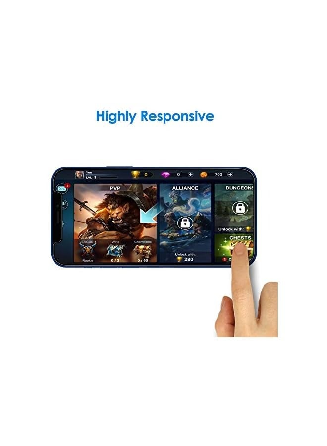 Jetech Screen Protector for iPhone 12 mini 5.4-Inch, Tempered Glass Film, 3-Pack - Image 5
