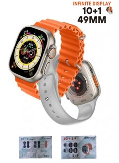 Generic 10-in-1 Smart Watch Kit with 7 Color Straps & Wireless Earbuds - Fitness Tracker with Bluetooth Calls, Heart Rate/SpO2/Sleep Monitor, 10 Sport Modes, IP68 Waterproof  - Image 1