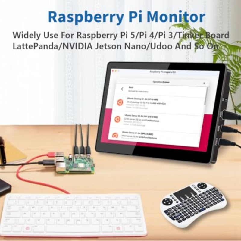 8.9 Inch Portable Monitor Touchscreen With Stand 1920 * 1200 16:10 450Nits Optical Bonding HDMI/USB-C Small Display for Ras Pi Mini PC Laptop Mac - Image 4