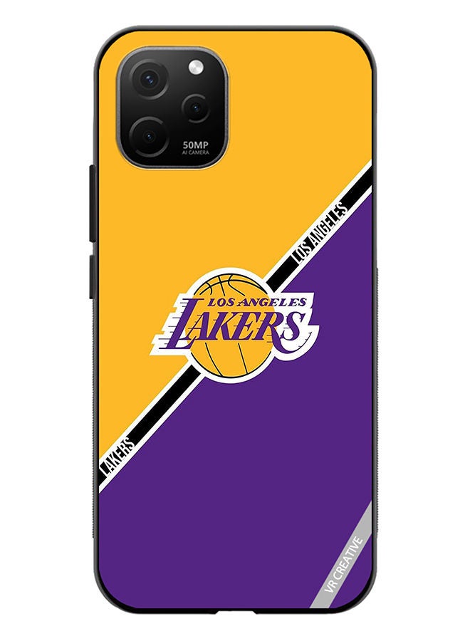 VR CREATIVE Protective Case Cover For Huawei Nova Y61 Los Angeles Lakers Design Multicolour - Image 1