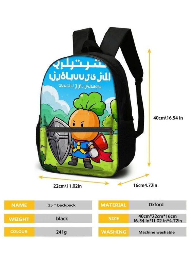 Cartoon three-piece schoolbag with zipper - 187 - Image 5