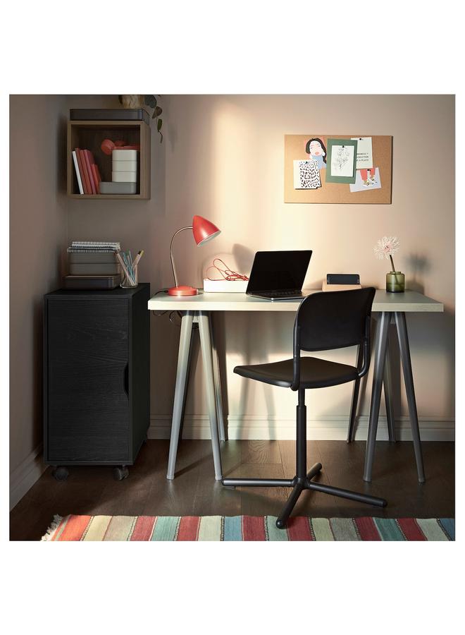 زبون وحدة تخزين على عجلات، أسود-بني/أسود، 36×76 سم - Image 2