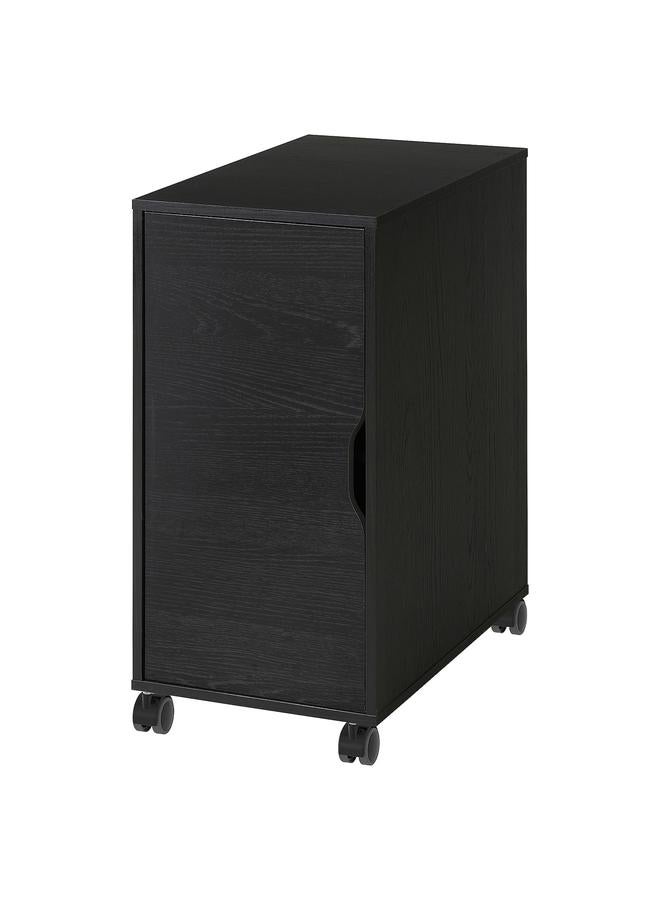 زبون وحدة تخزين على عجلات، أسود-بني/أسود، 36×76 سم - Image 1