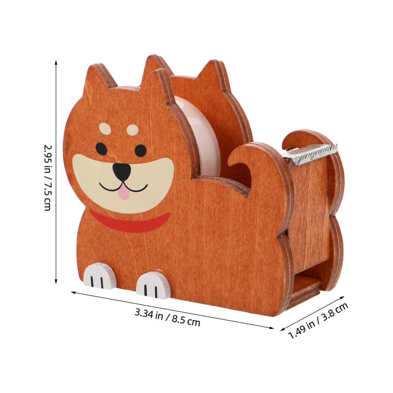 Creative Dog Tape Dispenser Kawaii Washi Masking Roll Holder for Desk - Image 3