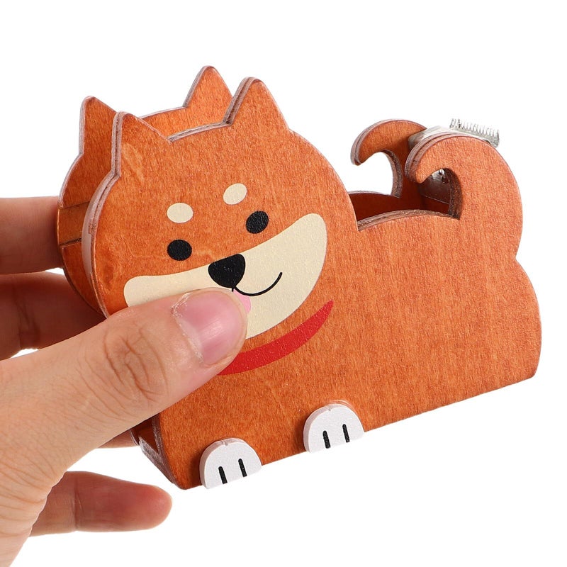 Creative Dog Tape Dispenser Kawaii Washi Masking Roll Holder for Desk - Image 5